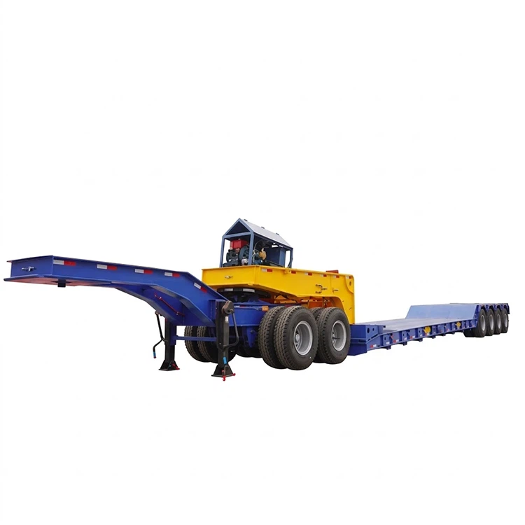 4-achsiger 120-Tonnen-Anhänger mit abnehmbarem Schwanenhals