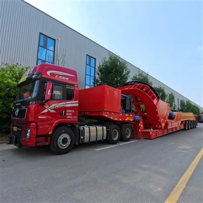 5-Achsen-Windturbinenblattanhänger mit hydraulischer Lenkung